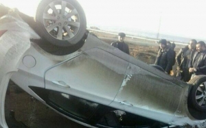 İTV-nin aparıcısının avtomobili kanala düşdü: 1 ölü- 09.01.2014