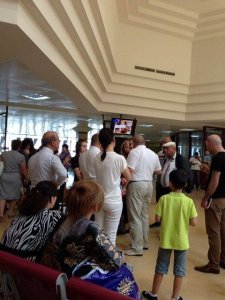 01.06.2014.- Bakı aeroportunda ajiotaj: təyyarələr havaya qalxa bilmir - (Foto