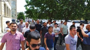 24.07.2014- Sahibkarlar Gömrük Komitəsinin qarşısında aksiya keçirdi - (Fotolar)